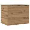 vidaXL Opslagdoos artisanaal eikenkleurig 60 x 42 x 46 cm Bewerkt hout