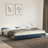 vidaXL Bedframe zonder matras 200x200 cm fluweel donkerblauw