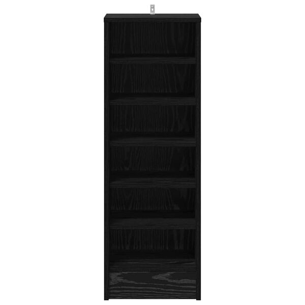 vidaXL Schoenenkast met plank Zwart Eiken 32 x 35 x 90 cm Bewerkt hout