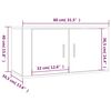 vidaXL Tv-wandmeubels 2 st 80x34,5x40 cm hoogglans wit