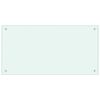 vidaXL Spatschermen keuken 2 st 80x40 cm gehard glas wit