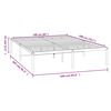 vidaXL Bedframe metaal wit 160x200 cm