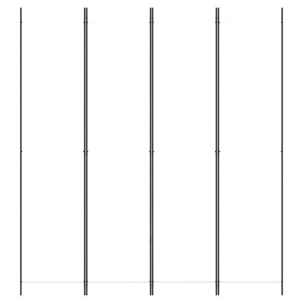 vidaXL Kamerscherm met 4 panelen 200x220 cm stof wit