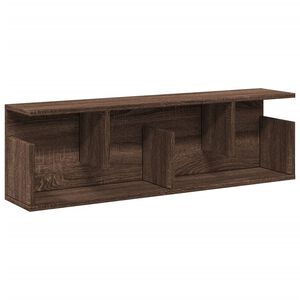 vidaXL Wandkast 100x20x30 cm bewerkt hout bruin eikenkleur