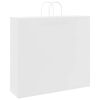 vidaXL Papieren zakken 250 st met hengsels 54x15x49 cm wit
