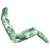 vidaXL Opvouwbare ligstoel Bladpatroon 175x54x8,5 cm Oxford stof