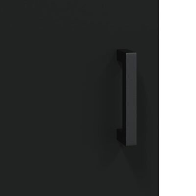 vidaXL Wandkast 60x31x60 cm bewerkt hout zwart