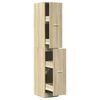 vidaXL Apothekerskast 30x41x174,5 cm bewerkt hout sonoma eikenkleurig