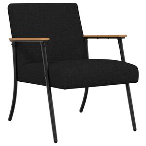 vidaXL Fauteuil Zwart Stof