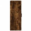 vidaXL Wandkast 34,5x34x90 cm bewerkt hout gerookt eikenkleurig