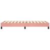 vidaXL Boxspring bed fluweel roze 80x200 cm