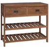 vidaXL Badkamerkast Naturel 90 x 45 x 75 cm Massief Teakhout