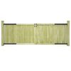 vidaXL Poorten 2 st 300x100 cm ge&iuml;mpregneerd grenenhout
