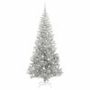 vidaXL Kerstboom met 300 LED met standaard Zilver 180 cm PET