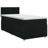 vidaXL Boxspringbed met matras met hoofdeinde Zwart 80 x 200 cm Stof