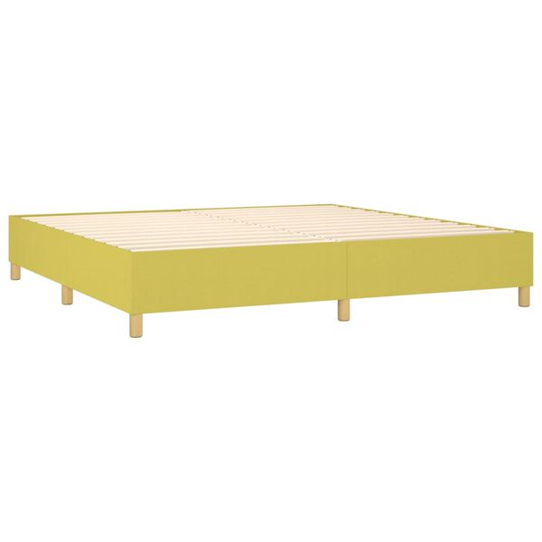 vidaXL Boxspring bed 200x200 cm stof groen