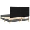 vidaXL Bedframe met hoofdeinde Donkergrijs 180 x 200 cm Stof