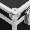 vidaXL Make-up koffer 37x24x40 cm aluminium zwart