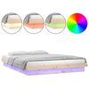 vidaXL Bedframe LED massief hout 150x200 cm King Size