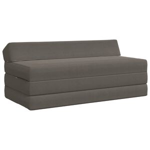 vidaXL Vouwbare Bankbed 2-zits Lichtgrijs 120 x 60 x 49 cm Stof