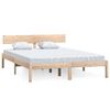 vidaXL Bedframe zonder matras massief hout 120x200 cm