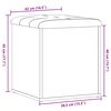 vidaXL Opbergbank 42x42x45 cm bewerkt hout oud houtkleurig