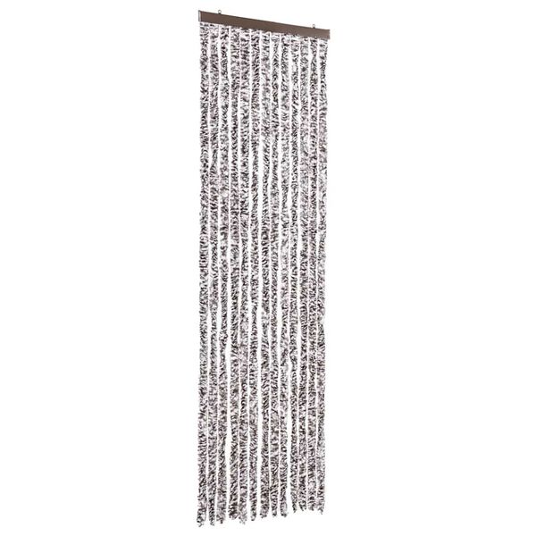 vidaXL Vliegengordijn 56x200 cm chenille bruin en beige