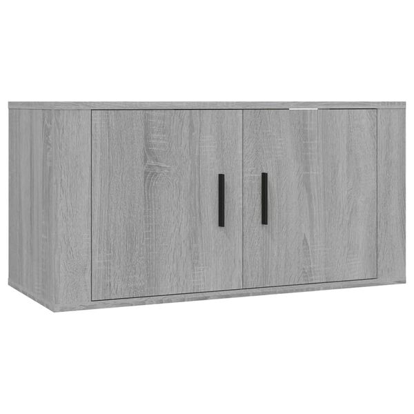 vidaXL Tv-wandmeubels 3 st 80x34,5x40 cm grijs sonoma eikenkleurig