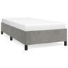 vidaXL Bedframe zonder matras 100x200 cm fluweel lichtgrijs