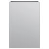 vidaXL Plantenbak 52x48x75 cm gegalvaniseerd staal zilverkleurig