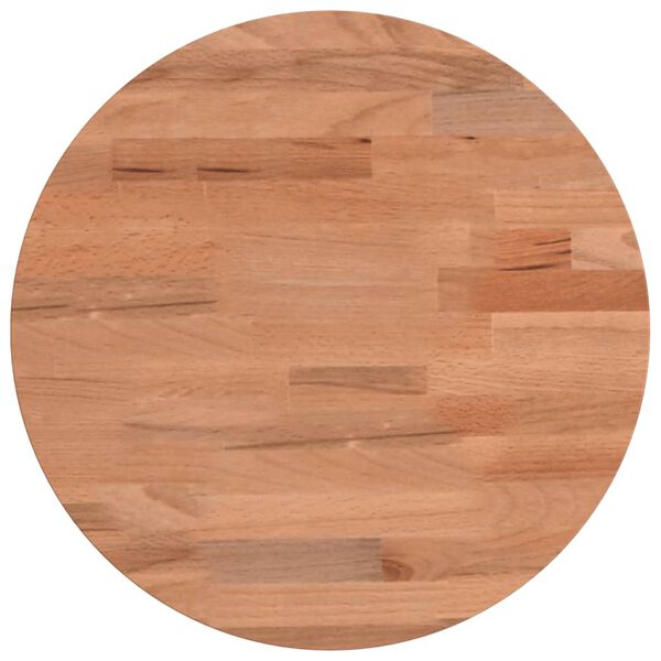 vidaXL Tafelblad rond &Oslash;30x4 cm massief beukenhout