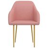vidaXL Eetkamerstoelen 2 st fluweel roze
