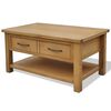 vidaXL Salontafel 88x53x45 cm massief eikenhout
