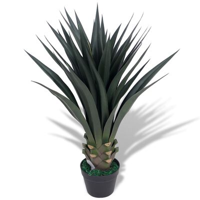 vidaXL Kunst yucca plant met pot 85 cm groen