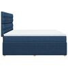 vidaXL Boxspring met matras stof blauw 180x200 cm
