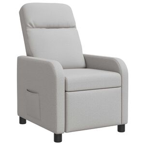 vidaXL Relaxfauteuil Wolkengrijs Stof