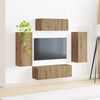 vidaXL Tv-meubelset 4 pcs Artisan Eiken Bewerkt hout