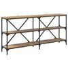 vidaXL Wandtafel met plank Artisan Eiken 160 x 30 x 75 cm Bewerkt hout