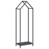 vidaXL Brandhoutrek 40x25x120 cm koudgewalst staal antraciet