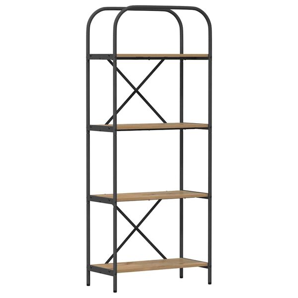 vidaXL Boekenkast Artisan Eiken 60 x 30 x 146 cm Bewerkt hout