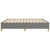 vidaXL Boxspring bed stof donkergrijs 160x200 cm
