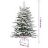 vidaXL Kunstmatige Inklapbare Kerstboom Wit 120 cm PE en PVC
