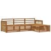 vidaXL Buiten bankenset Naturel 249 x 162,5 x 73 cm Massief Acaciahout