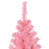 vidaXL Kerstboom met 300 LED met standaard Roze 180 cm PVC
