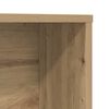 vidaXL Bureau met plank Artisan Eiken 91 x 50 x 149 cm Bewerkt hout