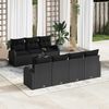 vidaXL Tuin Sofa Set Zwart 55 x 55 x 37 cm poly rattan