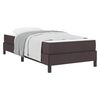 vidaXL Boxspringbed met matras Donkerbruin 90 x 190 cm Stof