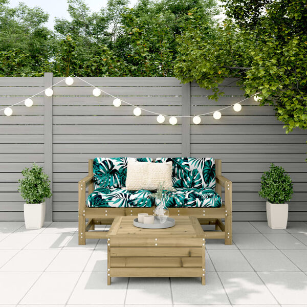 vidaXL 3-delige Loungeset ge&iuml;mpregneerd grenenhout