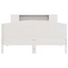 vidaXL Bed met boekenkast zonder matras grenenhout wit 135x190 cm