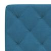 vidaXL Bedframe met LED zonder matras fluweel blauw 160x200 cm